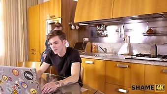 Mature And Teen: Russian Cougar'S Skilled Handsjob And Blowjob