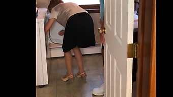 A Mature Woman Engages In Sexual Activity With Her Neighbor'S Young Male