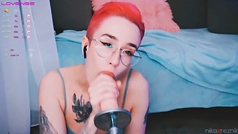 Cute Babe Gets Her Mouth Fucked By A Fuck Machine