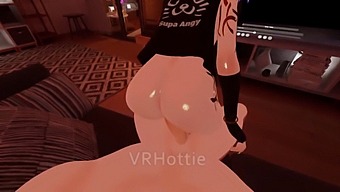 Immersive Vr Experience: Pov Lap Dance And Intense Grinding On The Couch