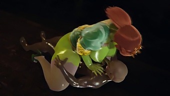 Ogre And Princess Engage In 3d Porn With A Creampie